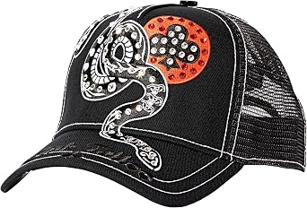 Red Monkey Club Tattoo Snake Black Exclusivo New Limited Edition Trucker Snapback Hat Cap RM1546