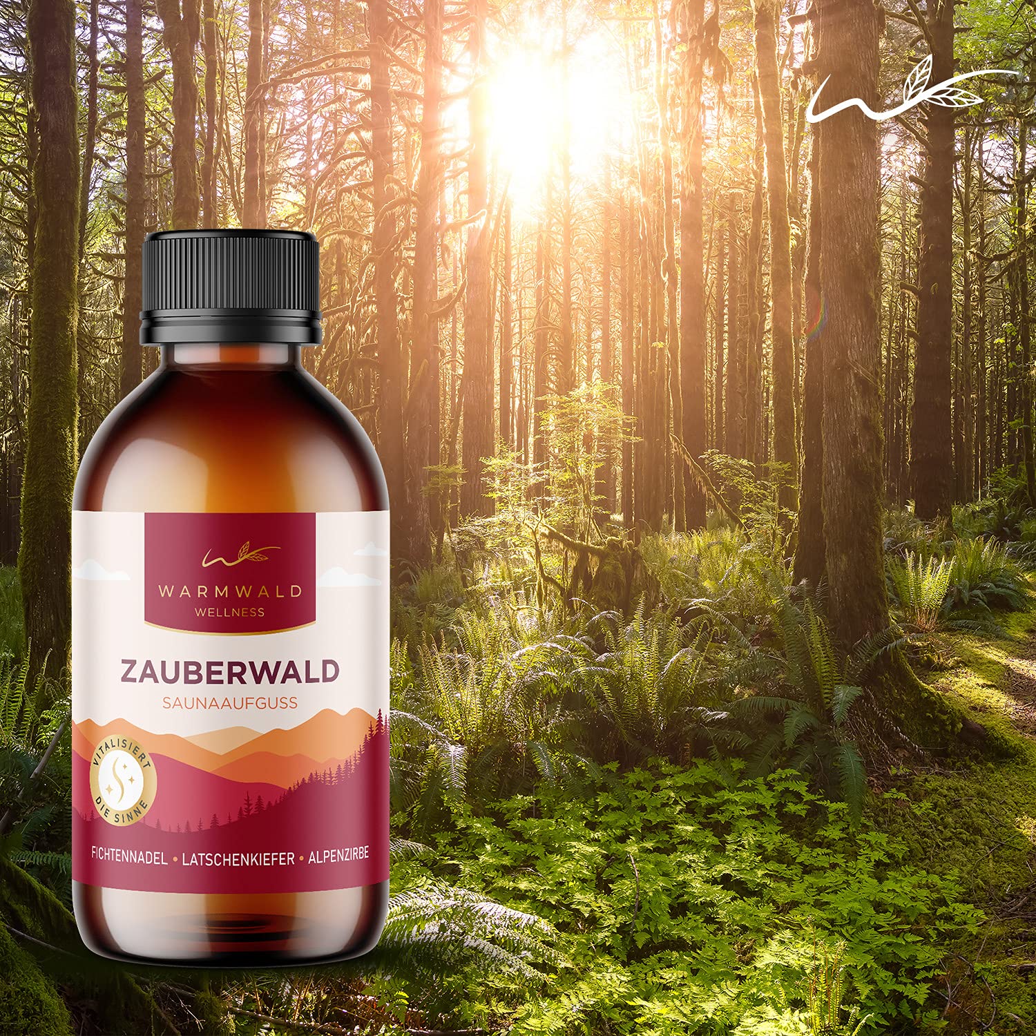 Infusión de sauna – Producto infusión para sauna con aceites esenciales naturales – Aceite de sauna – Aroma de sauna (bosque mágico)