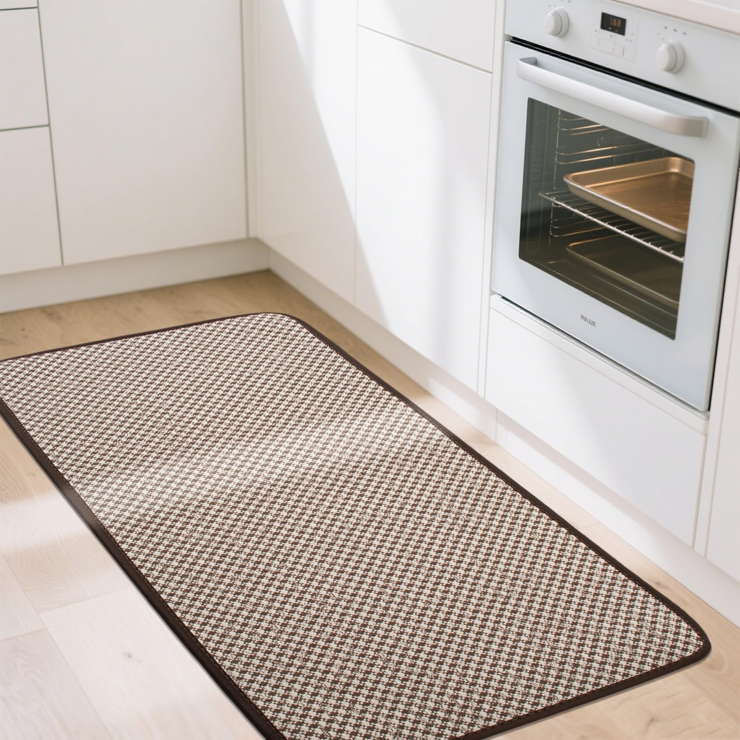 AevitasX Kitchen Mats for Floor Super Absorbent Kitchen Rugs Non Slip Washable Braided Rubber Standing Kitchen Sink Mat Fit Under Door Easy to Clean,