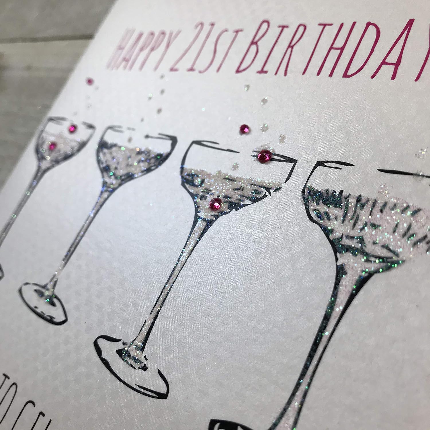 WHITE COTTON CARDS Happy Time to Celebrate Handmade Birthday Card, Code E9-21