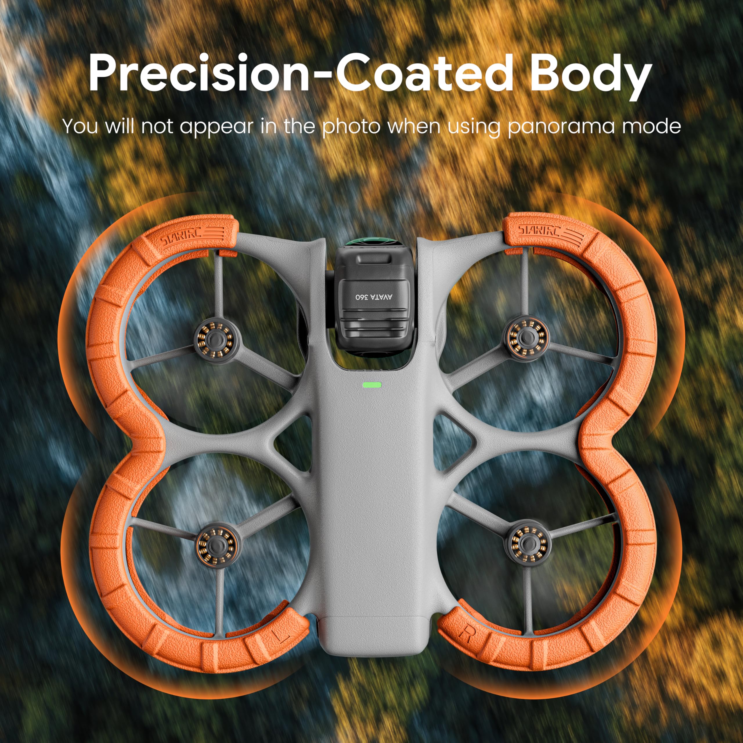 STARTRC Protezione dell'elica per DJI Avata 360, copertura anticollisione per accessori DJI Avata 360 (arancione)