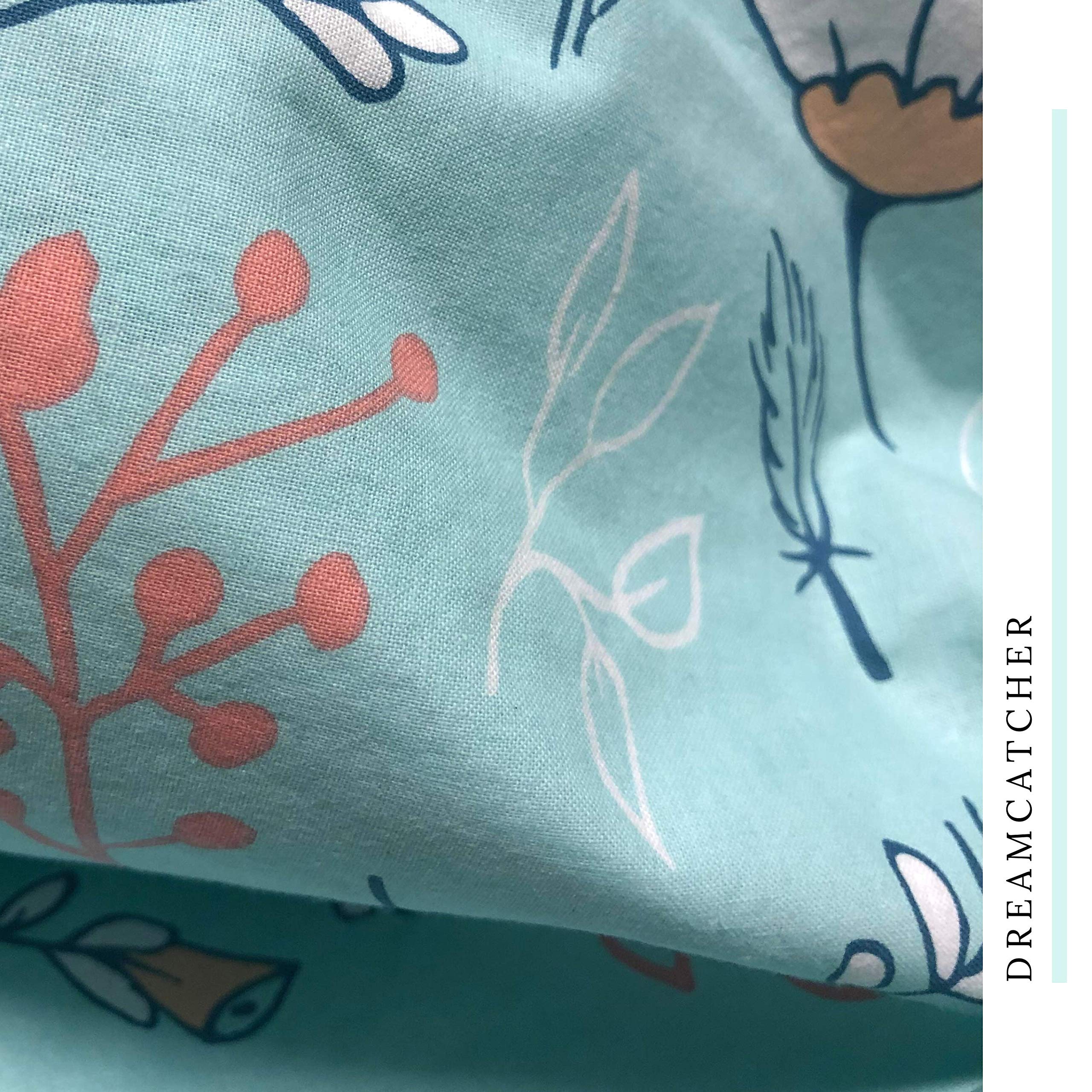 Literie Bohème Enfant Parure Lit Enfant 100x135cm - Coton Arc-en-Ciel Soleil Bohème 2 Pièces Taie Oreiller 40x60