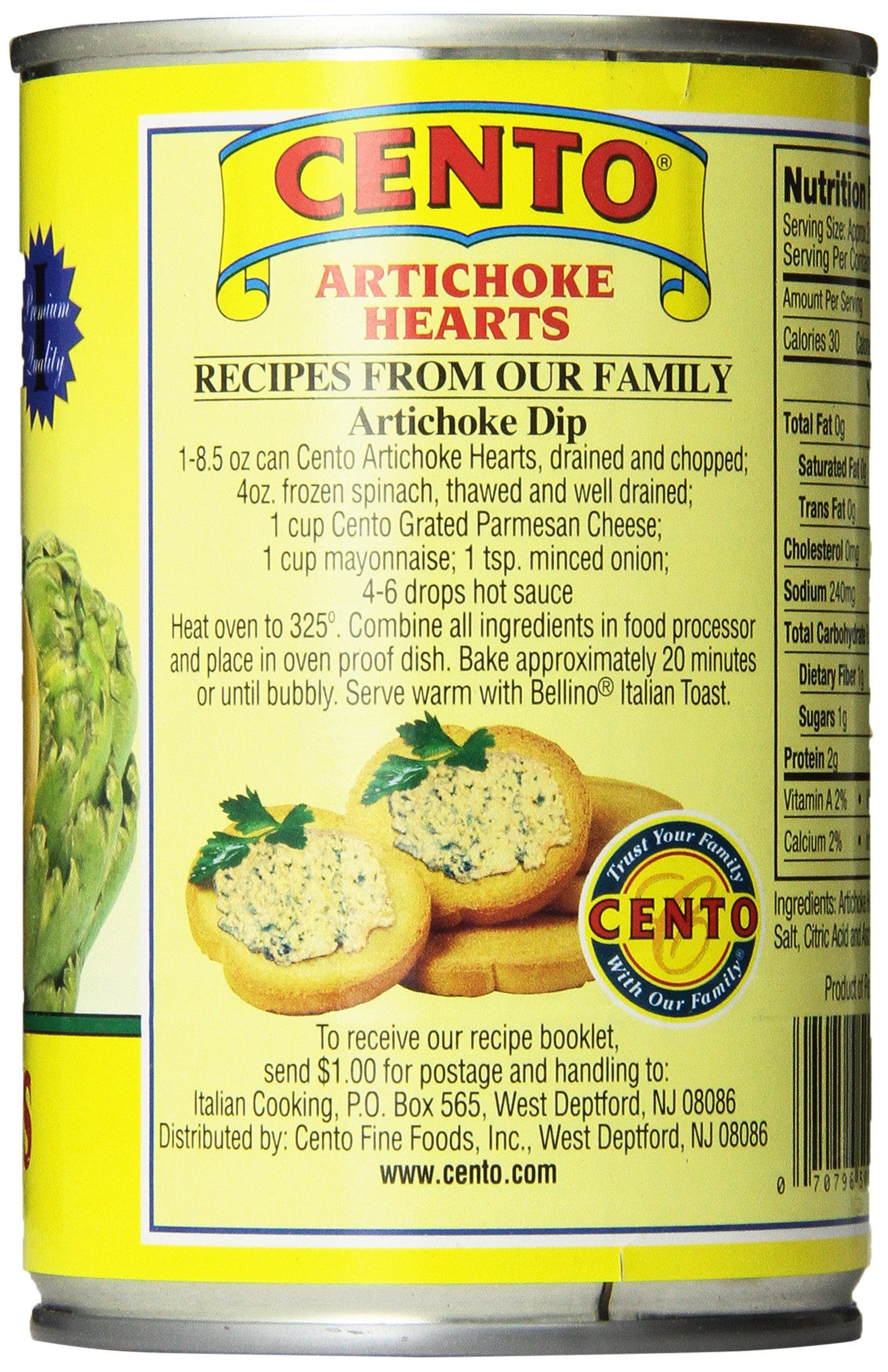 Cento Artichokes in Brine (5 to 7-Count), 14-Ounce Cans (Pack of 12)
