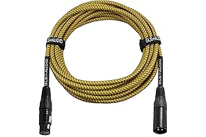 GLS XLR Cable: Premium Balanced Mic Cable with Tweed Cloth Jacket -...