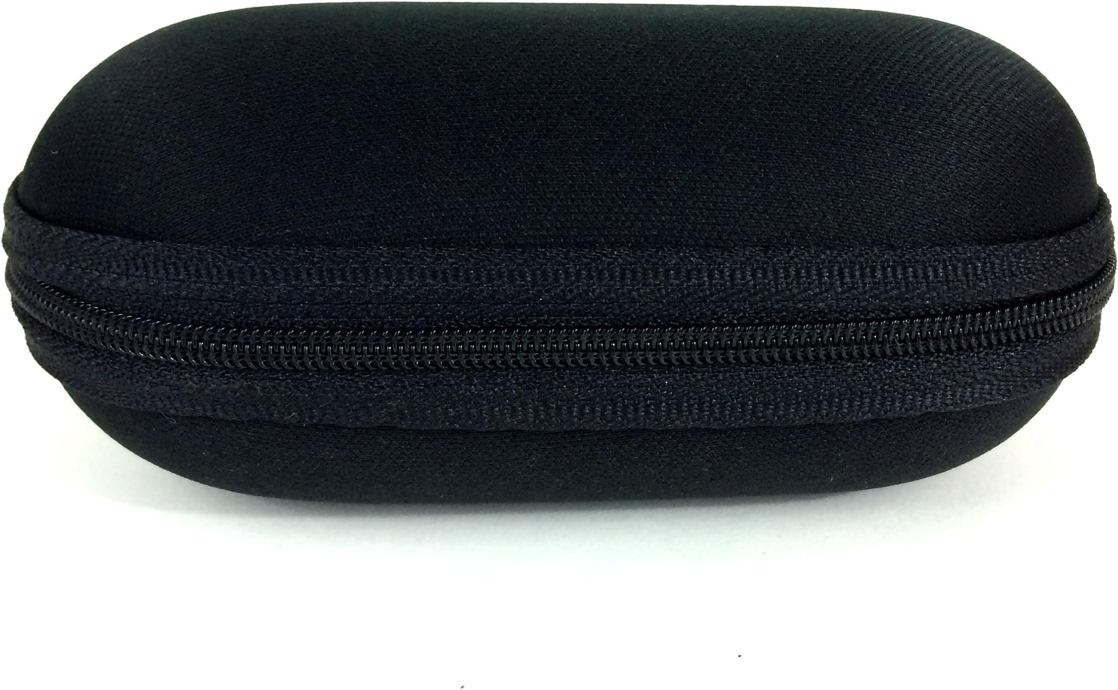 5" Zippered Padded Pouch Hard Carrying Case Protective Glass Storage for Pipes (Black)
