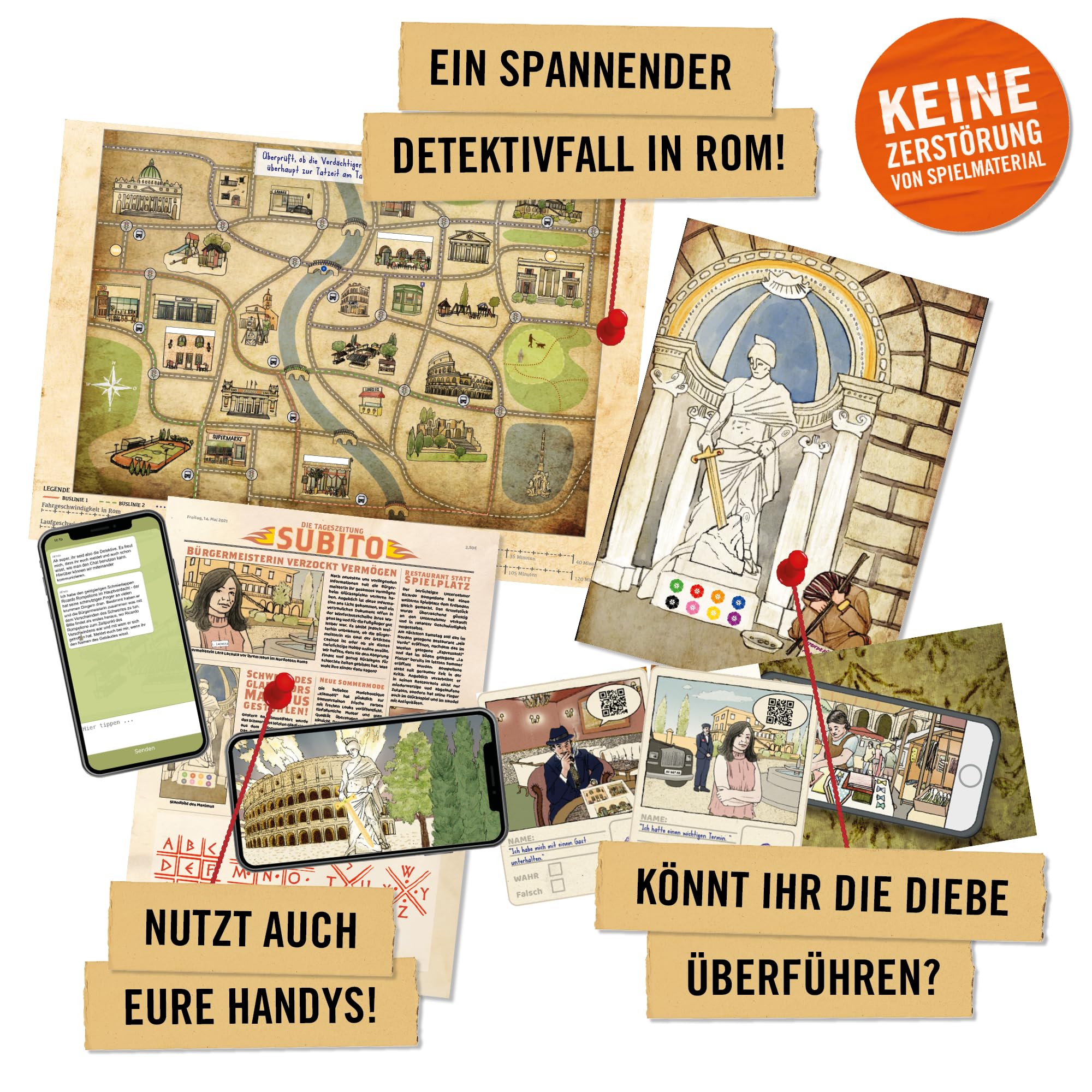 Hidden Games Junior - The Lost Sword - German - Interactive Crime Game for Children - Detective Game, Escape Room Game - Image 3