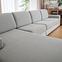 Vista 15 de Fundas para cojín de sofá, fundas de sofá suaves y mágicas lavables con resistencia al estiramiento para asientos seccionales y en forma de L