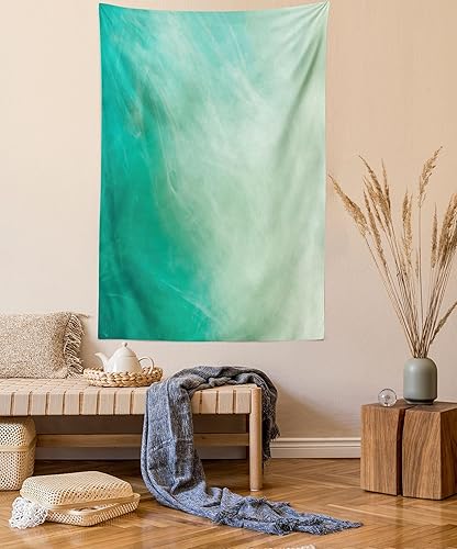 Miniatura 19 de Lunarable Tapiz de girasol tamaño Queen, ramo de ilustraciones inspiradas en la naturaleza abstracta composición retro, colcha colgante de pared,