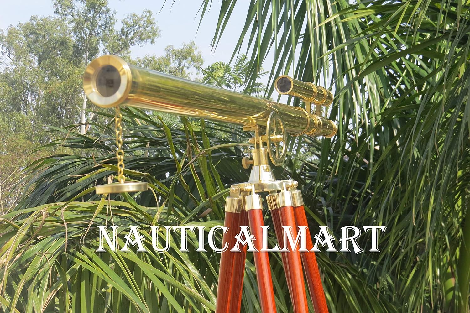 NauticalMart Floor Standing Telescope Brass Griffith Astro - Floor Standing Telescope 60'' - Marine