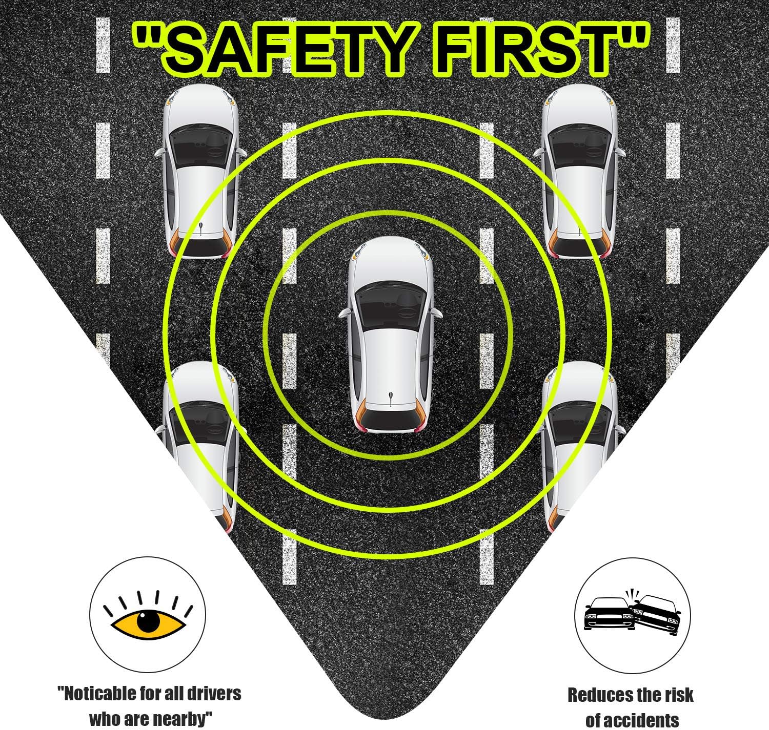 3 Pcs Student Driver car Magnet - Student Driver Signs for car psler be Patient Student Driver Magnet New Driver Sticker for car Safety Sign Warning Vehicle Bumper Magnet Reflective Sticker Gifts