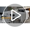 White Plastic Table Cloth - 4 Pack 54" × 108" Rectangle Disposable Tablecloths for 6FT Tables, Waterproof Table Cover for Party, Holiday & Gathering Use - Image 8