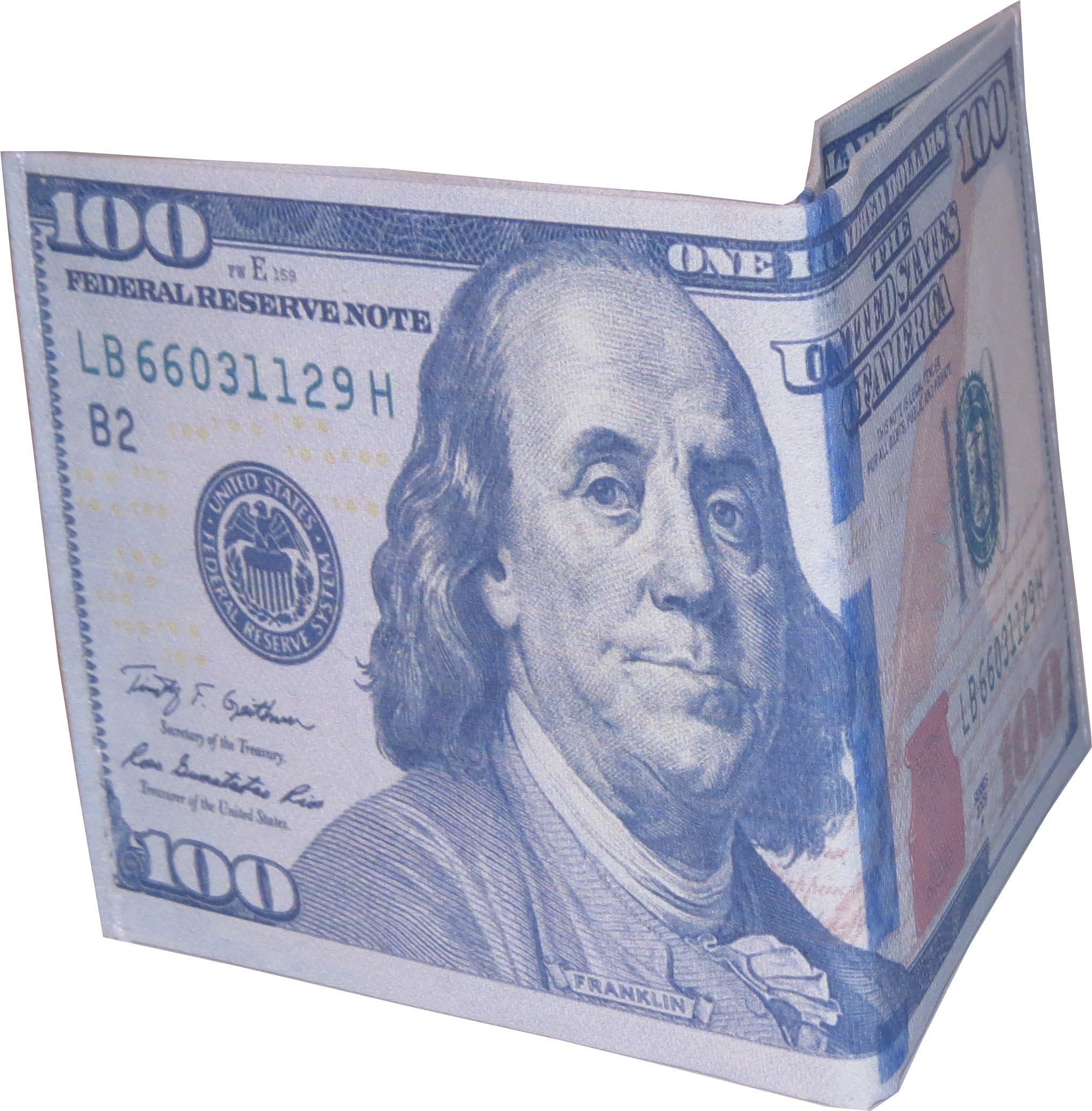 Homebay Products 100 Dollar Bill Money Bi-Fold Canvas Wallet