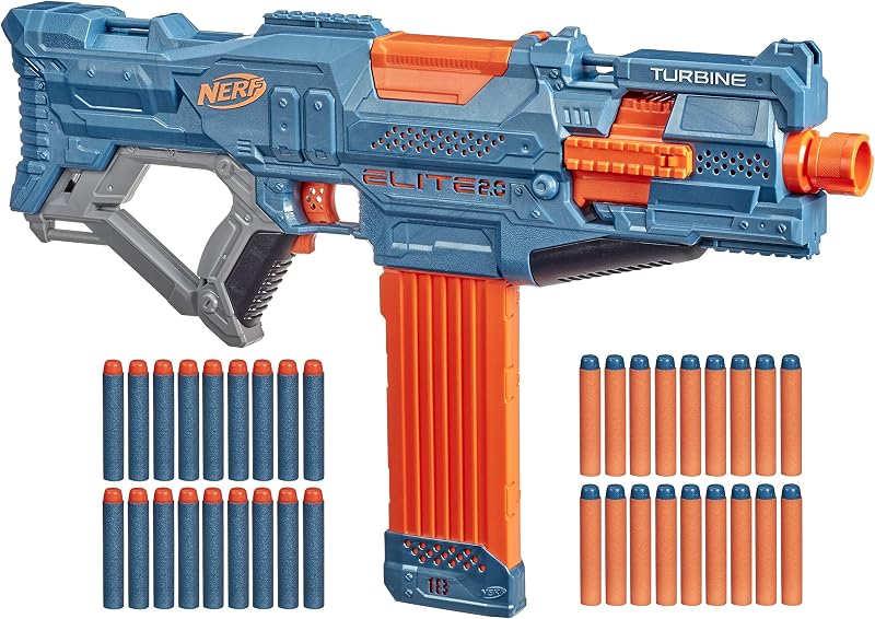 Hasbro NERF Elite 2 Turbine CS-18 Motoros Játékfegyver - 36 Lövedékkel, 18 Töltényes Tárral, Bővíthető, 8+ Éves Gyerekeknek