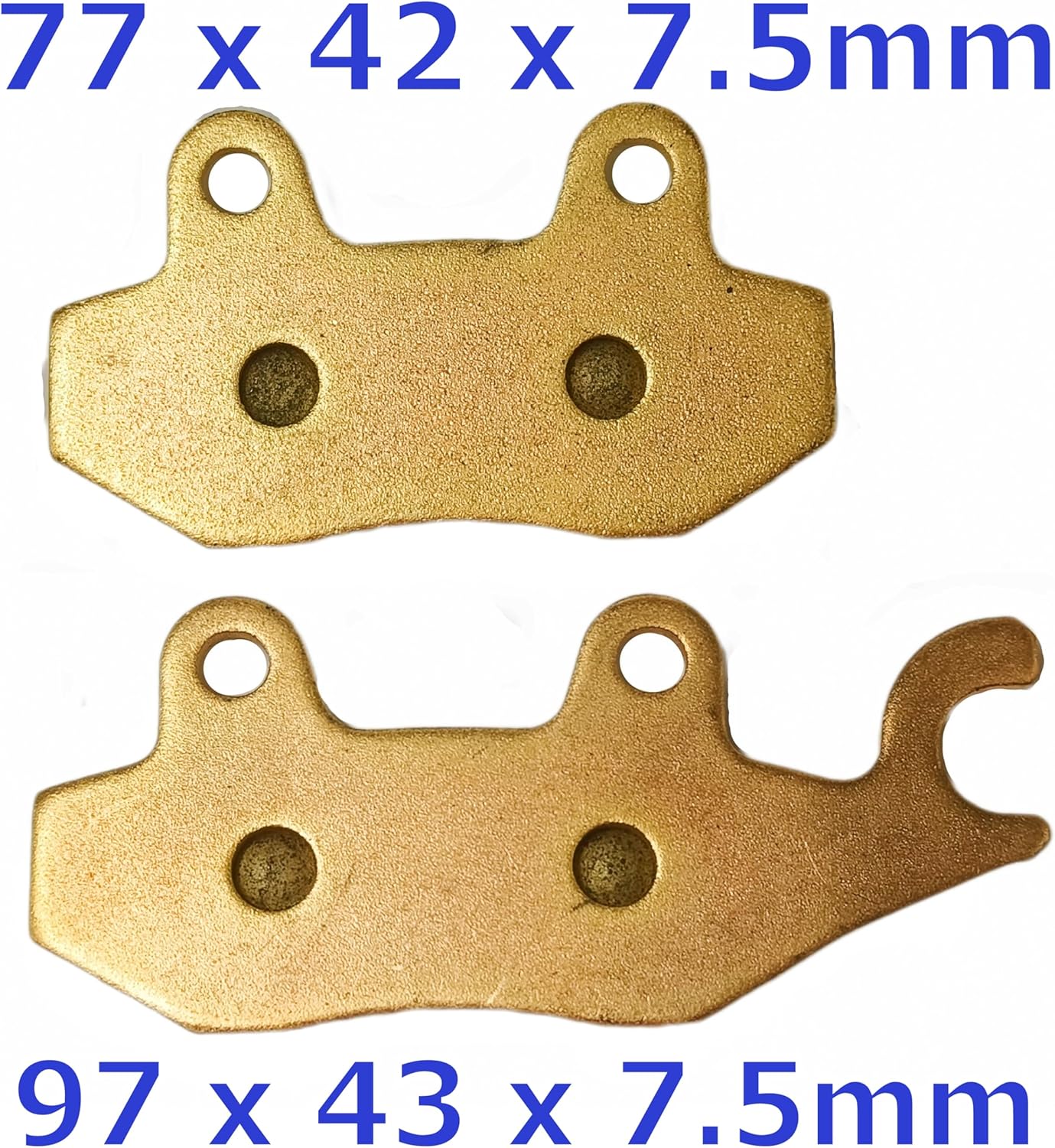 MC Front Brake Pads for Kawasaki Teryx 750 800 Brakes Teryx 4 KRF KRT 750 800 2008 2009 2010 2011 2012 2013 2014 2015 2016 2017 2018 2019 2020 2021 2022 2023 2024 2025 FA135 FA165 Sintered MC135F165F