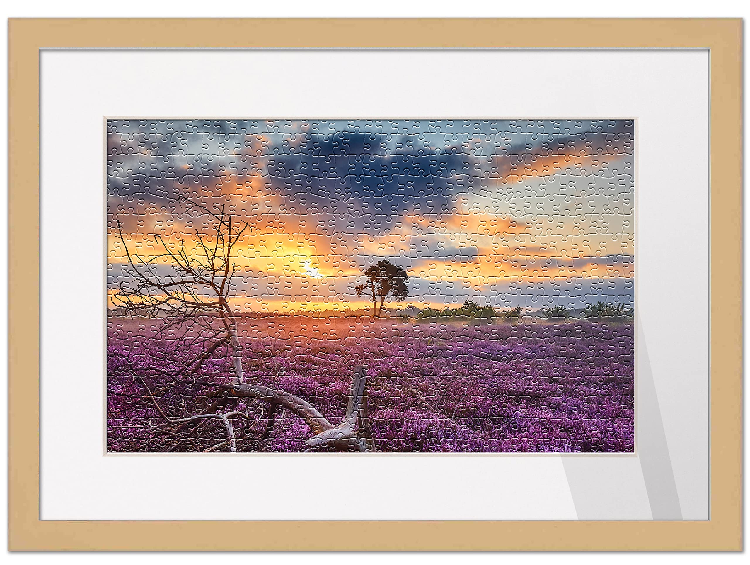 Amazon.com - 22x29 Frame Matted to Display 20x27 Puzzle with Peel