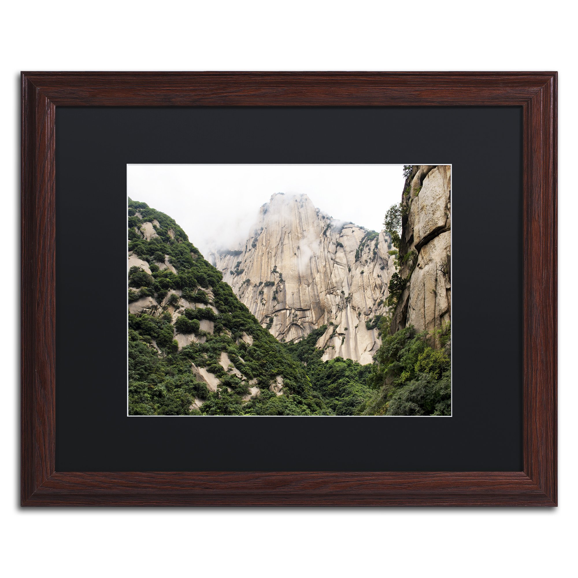 Mt Huashan IV by Philippe Hugonnard Black Matte Wood Frame Artwork, 16 x 20"