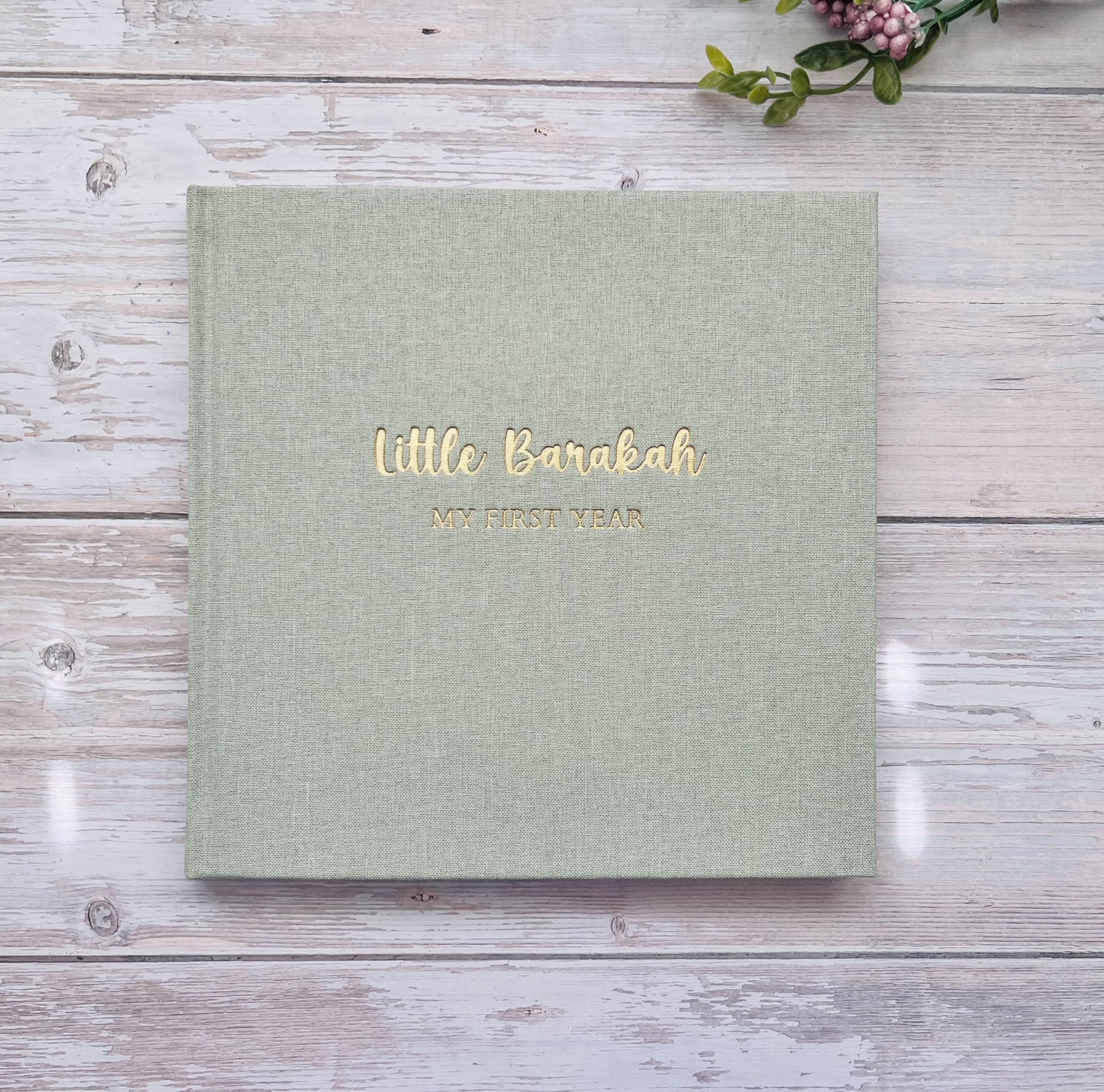 Little Barakah Muslim Baby Book (Sage Green)
