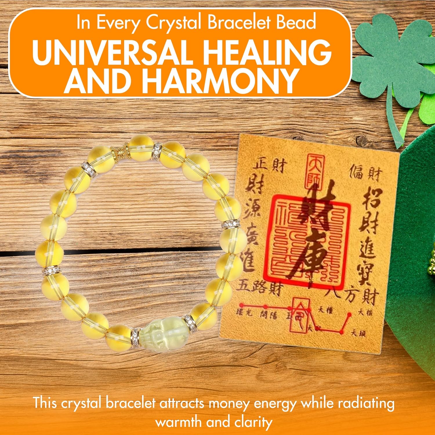 Feng Shui Bracelet,Natural Citrine Bracelet with Pixiu Guardian, Lucky Wealth Attraction Bracelet for MEN&Women, Wear Daily Money Good Luck Healing Protection Gift, Zodiac Birthday Gift for Her/Him - Image 7