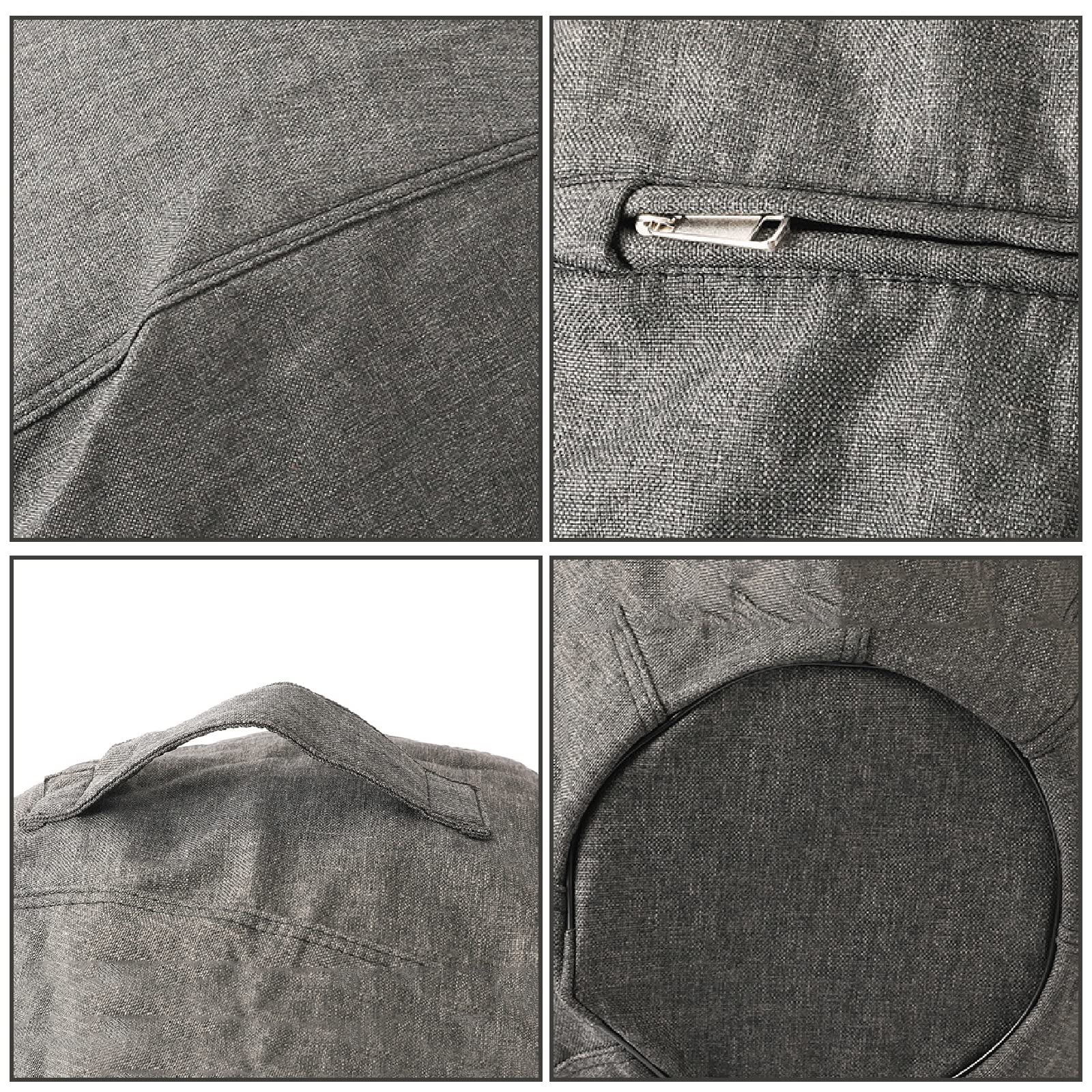 Bezug für Sitzball, Faltbar Sitzball Stoffbezug mit Griff, Yoga Ball Abdeckung, Gymnastikball Bezug für Zuhause, Büro, Pilates, Yoga Jetzt,75cm/29.5in