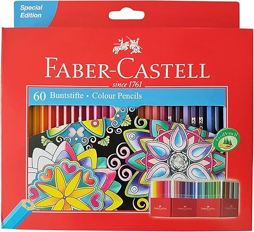 Faber Castell - Lápices de color premium 60 colores