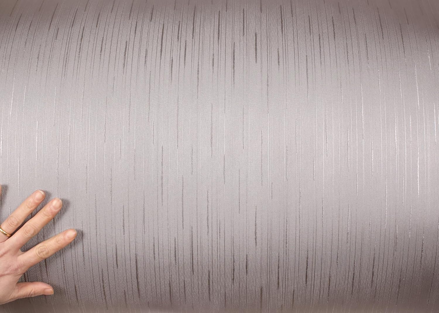 ROSEROSA Peel and Stick Metallic Fabric Architectural Film Self-Adhesive Vinyl Film Wallpaper Door Wrap Counter Top Border Mirror Molding Trim RM04