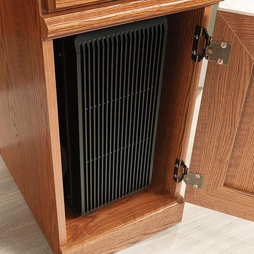 Miniatura 7 de Orchard Hills escritorio para computadora con gabinete, ideal para espacios pequeños, Laminado