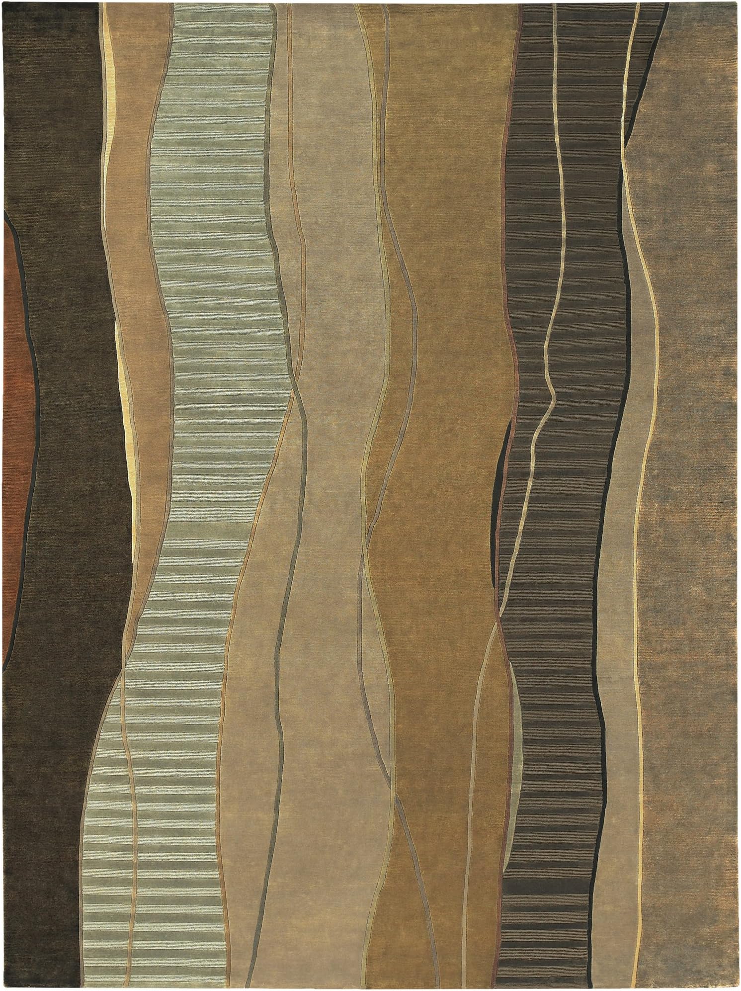 Art of Knot "Pergula Area Rug, Brown, 8' x 11'