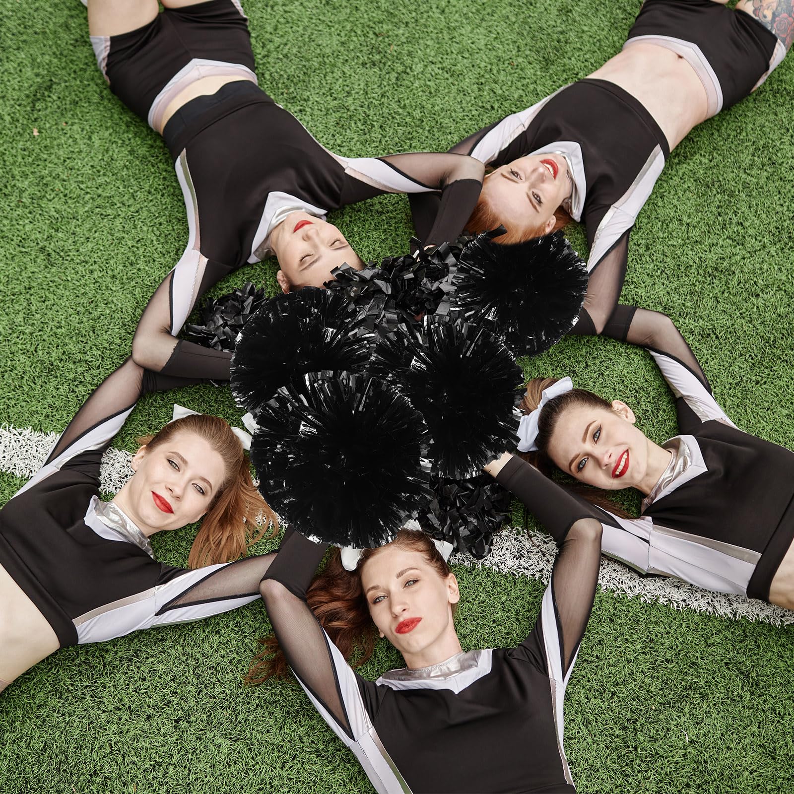 Amazon.com : WILLBOND 12pcs Cheerleading Pom Poms Bulk