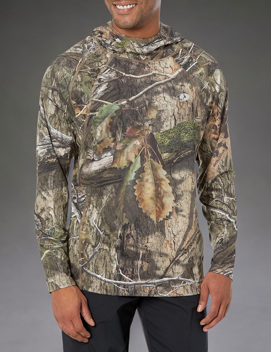 Mossy Oak Men's Camo Hoodie Lightweight Hunting Shirts