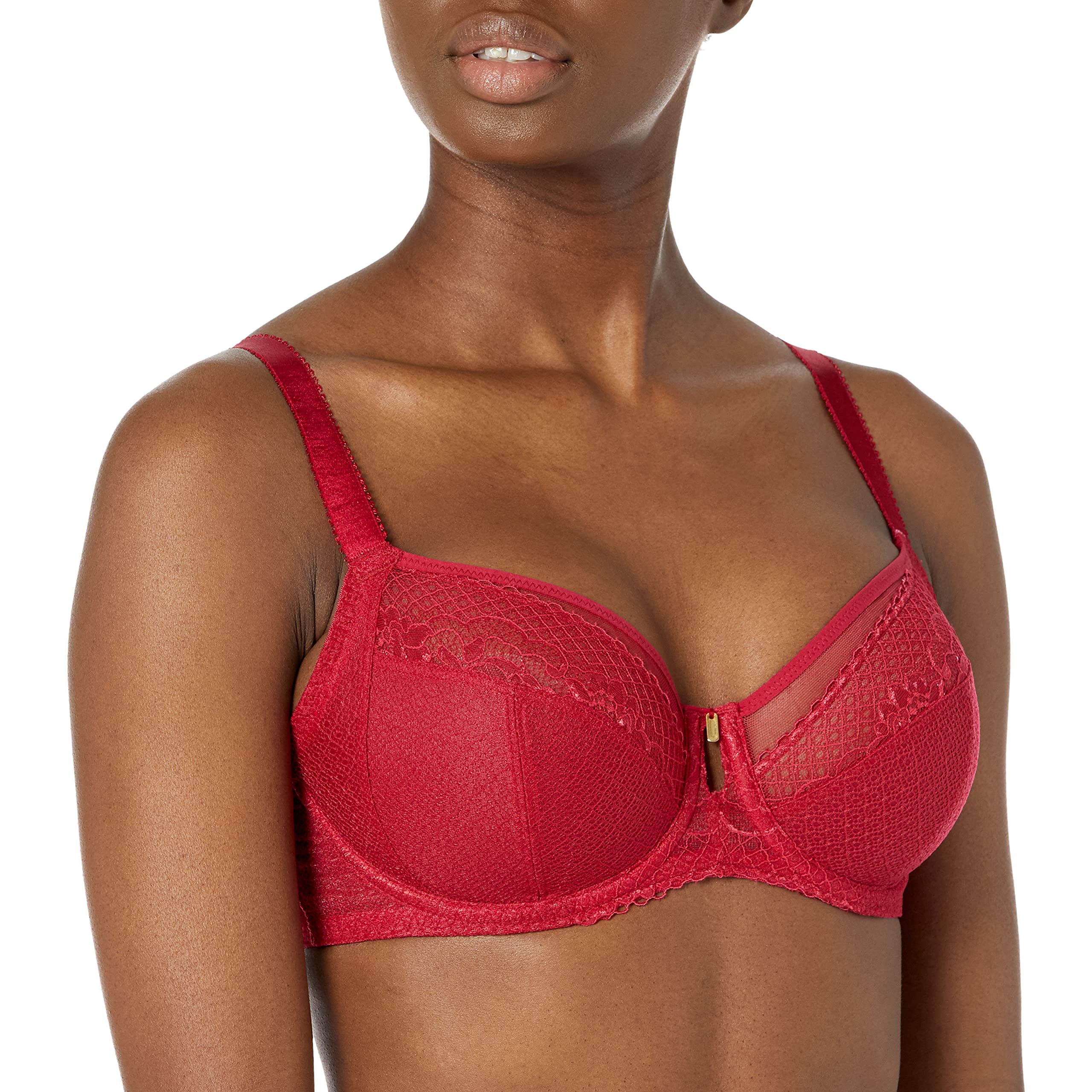 Ann-Marie Side Support Bra - Red Red Red 34GG