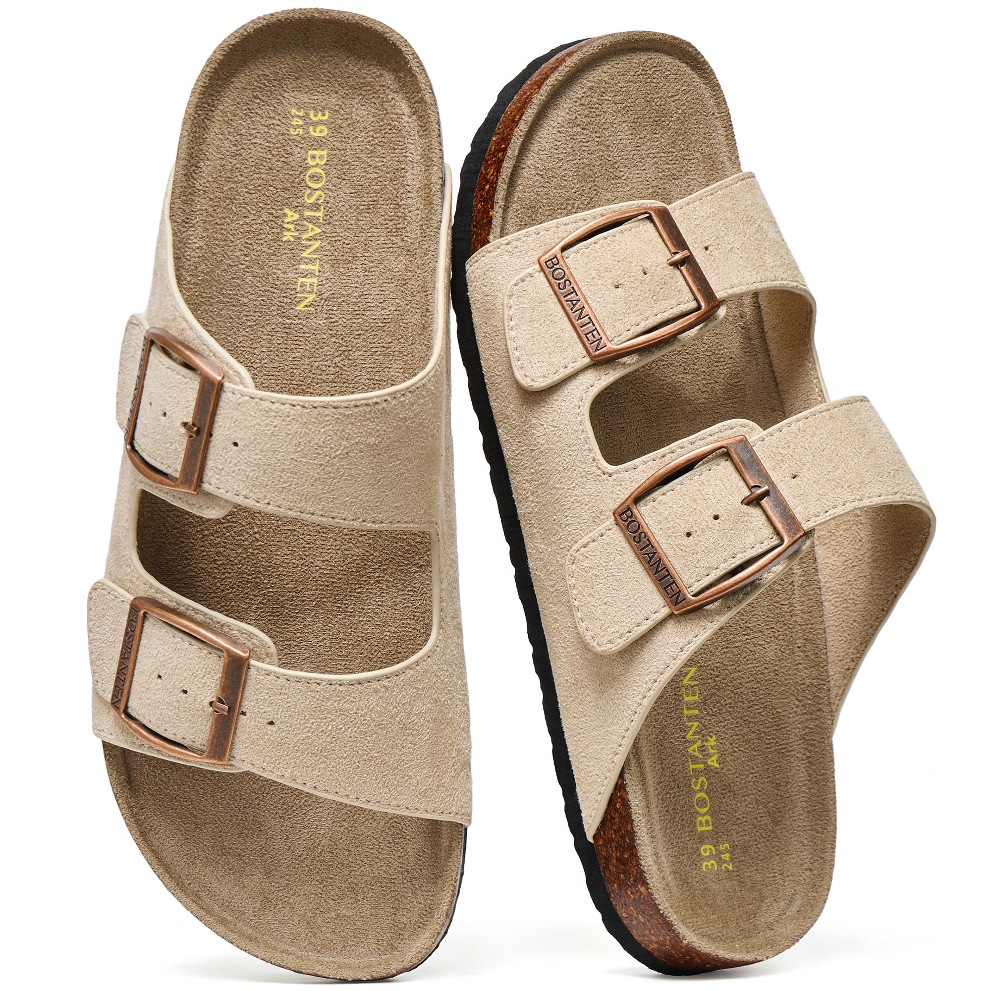 BOSTANTEN Suede Slide Sandals for Women