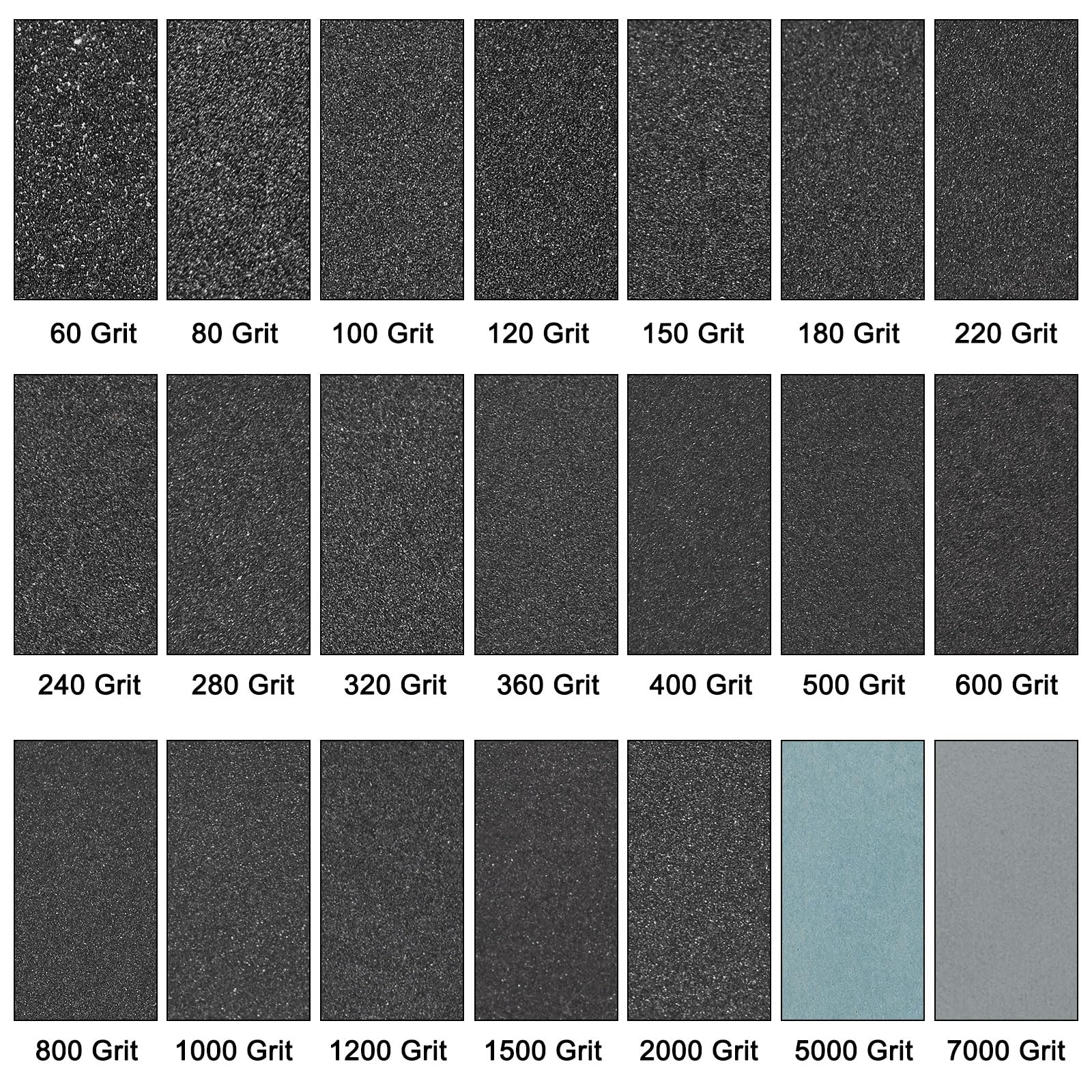 QUARKZMAN 20 Pezzi Carta Vetrata Grana 100 18 X 12 Pollici Supporto Impermeabile Carburo Di Silicio Per Levigatura Umido/Secco Finitura Legno Metalli Lucidatura Auto