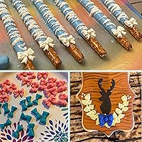 Vista 5 de YunKo W0770 8 Mini Arcos Silicona Fondant Moldes Chocolate Azúcar Candy Cake Pop Bow Craft Molds DIY Cake Decoración