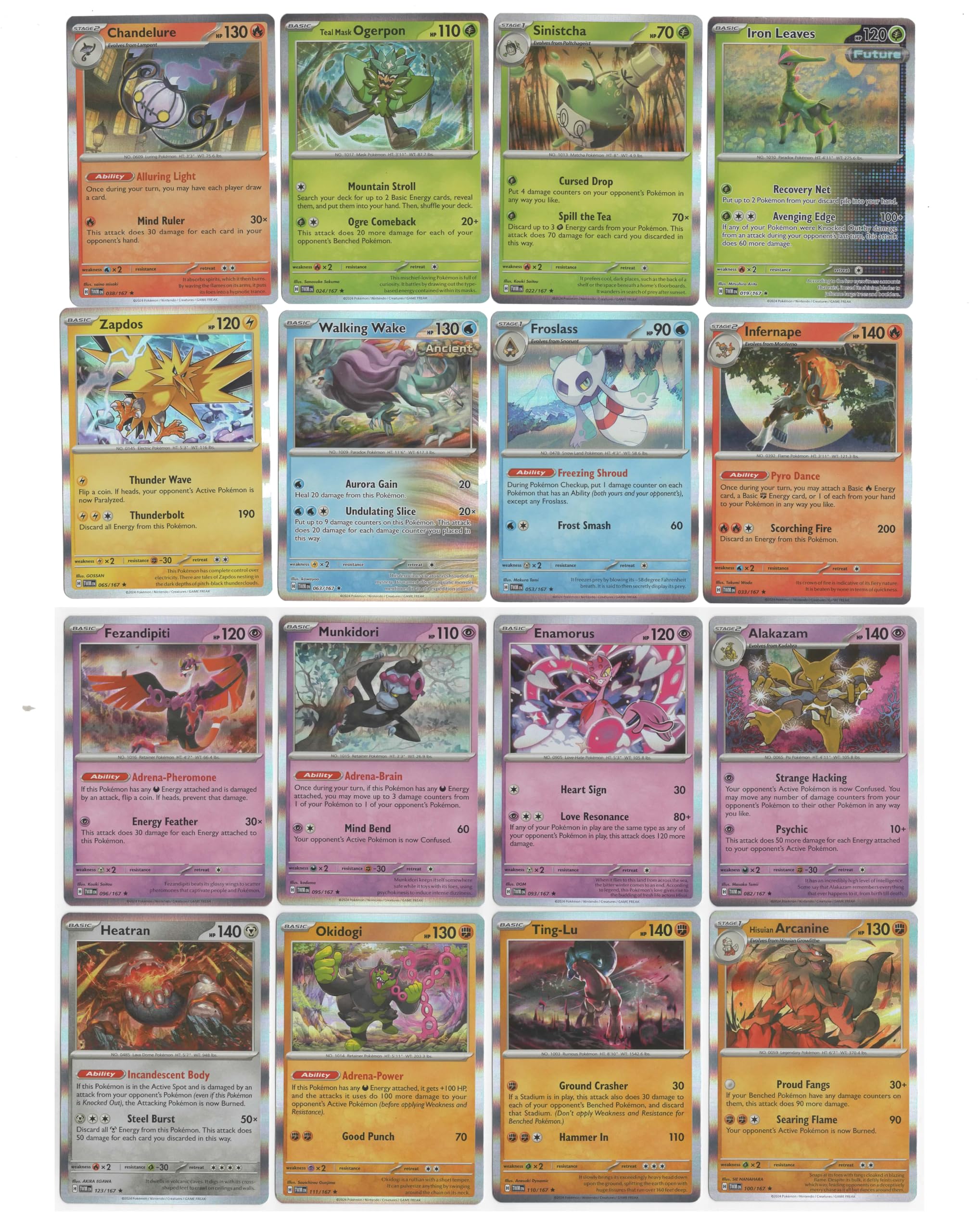 Amazon.com: Pokemon Twilight Masquerade – Complete Holo Rare Card