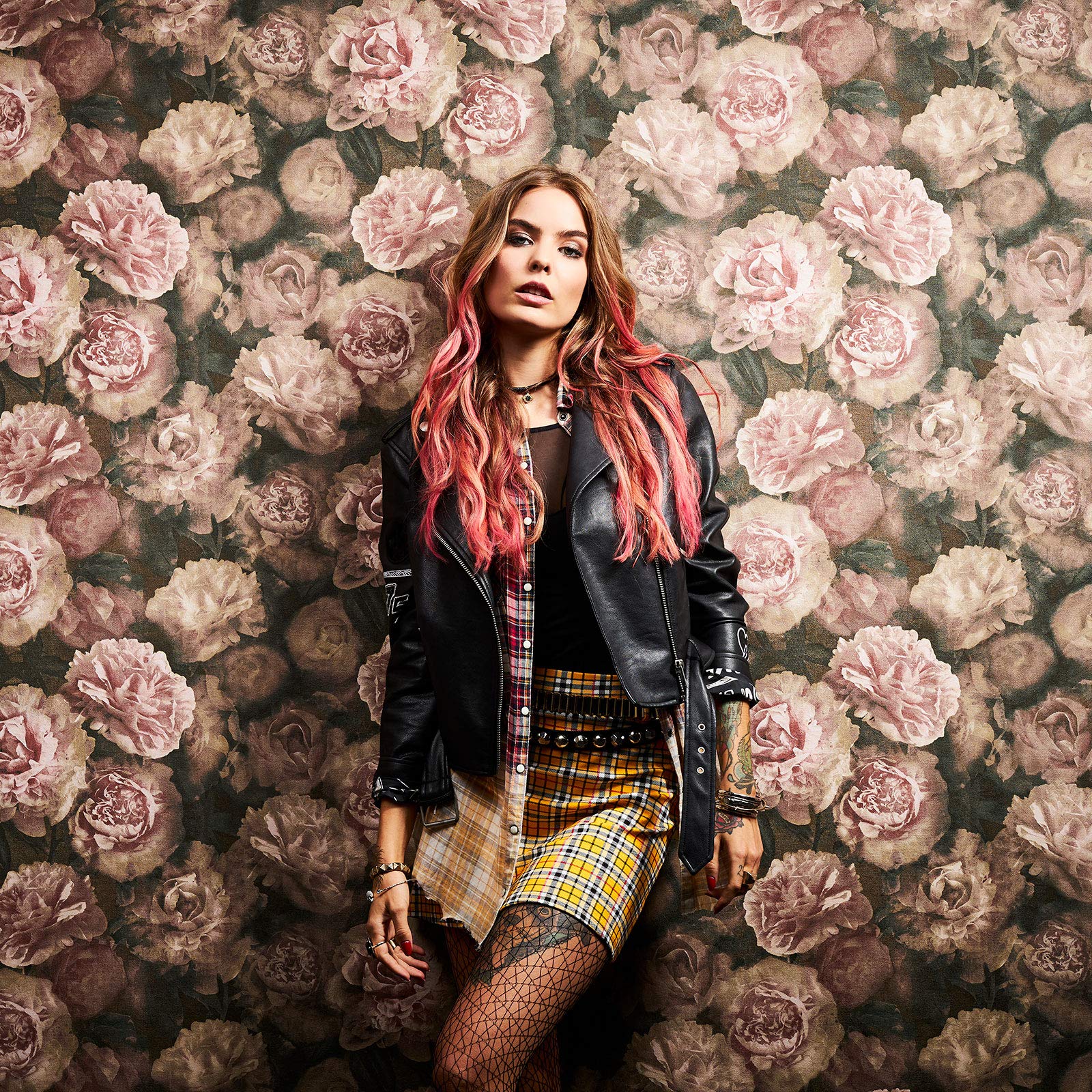 Papier peint pivoine rose de haute qualité pour salon élégant