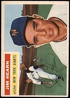 1956 Topps # 202 Jim Hearn New York Giants (Baseball Card) EX Giants