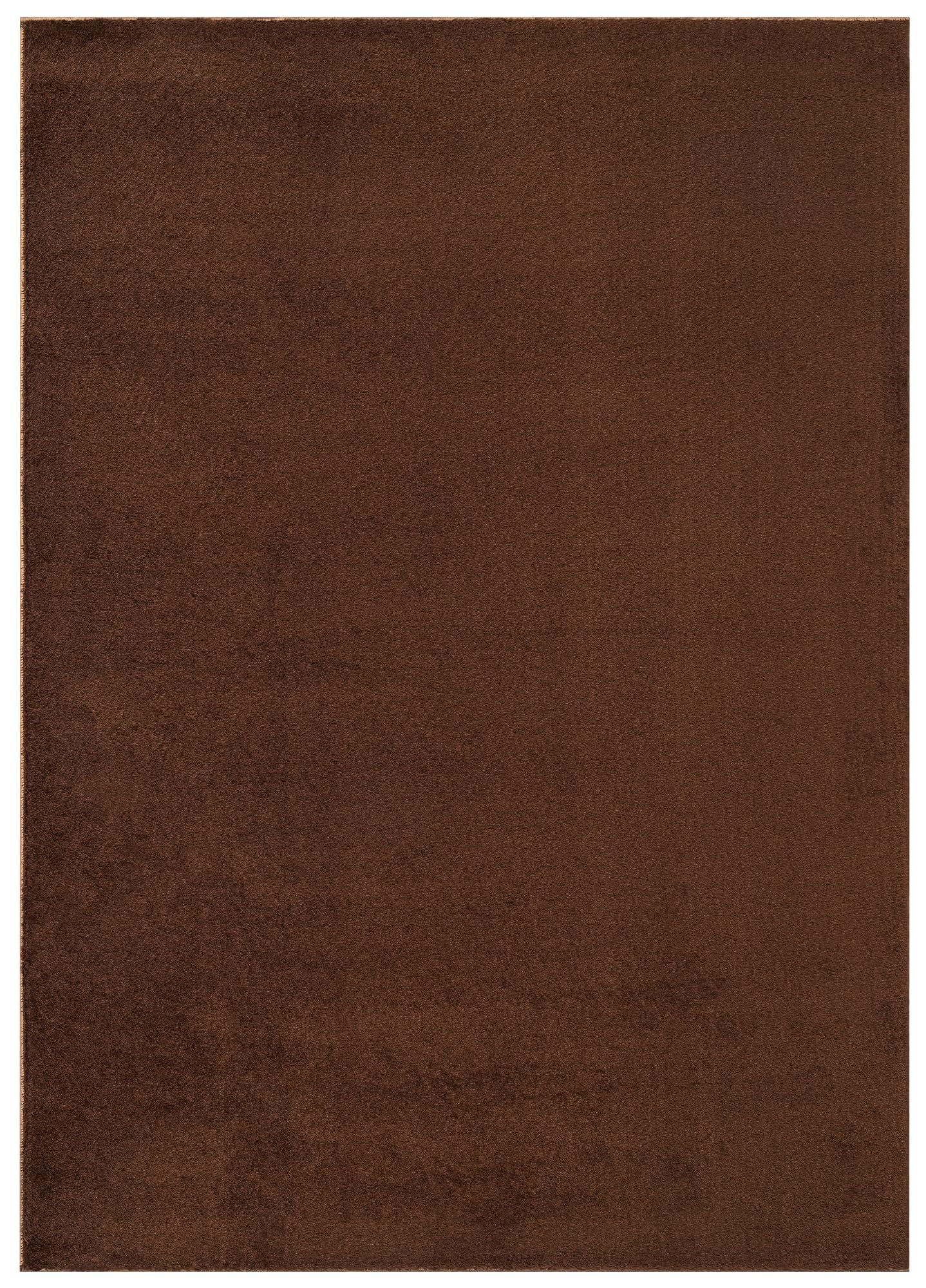 TAPISO Cuddle Teppich Hochflor Langflor Braun Dunkelbraun Shaggy Einfarbig rutschfest Waschbar Wohnzimmer Schlafzimmer Kinderzimmer ÖKOTEX 160 x 220 cm