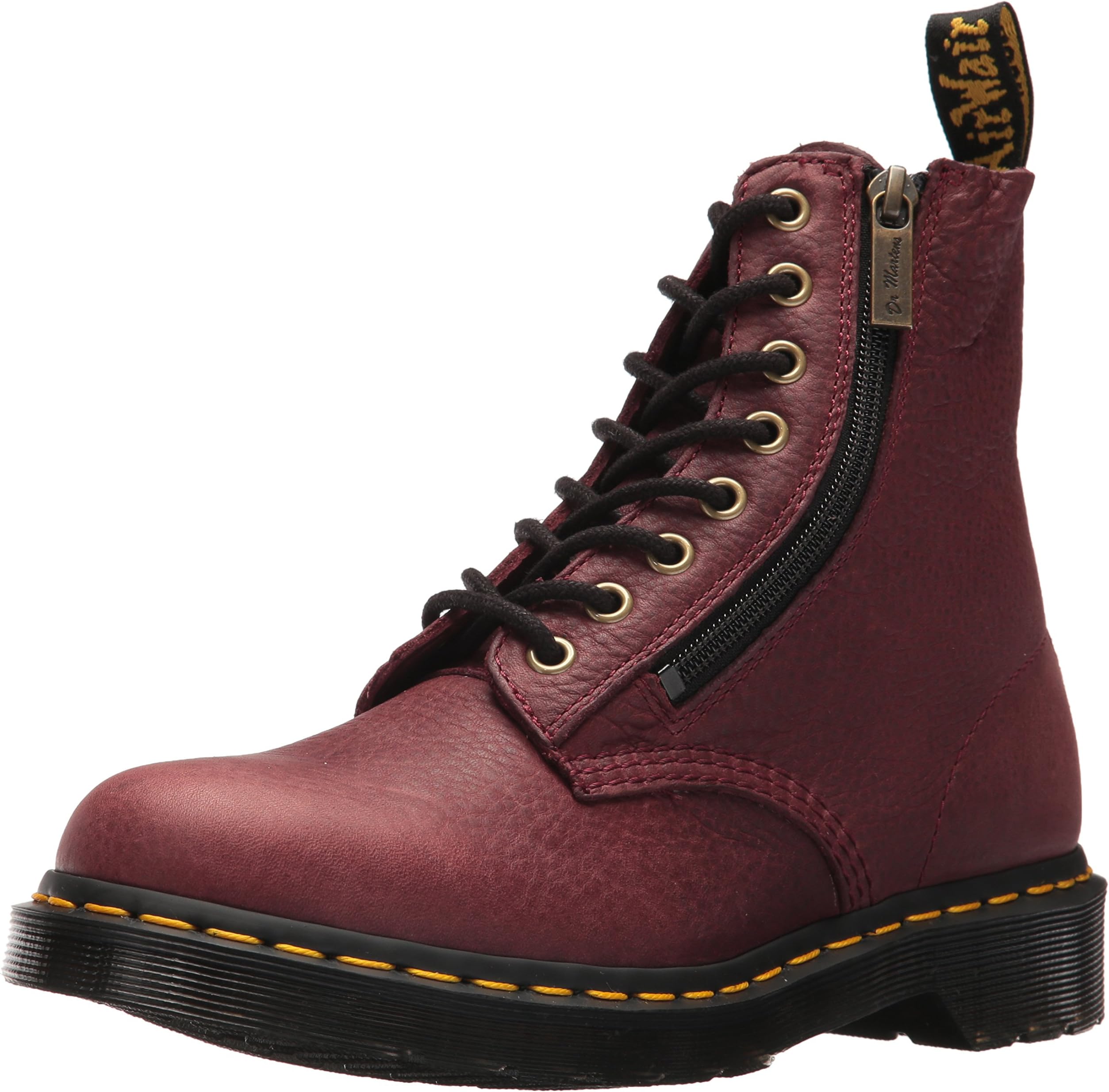 Dr. Martens Women's 1460 Pascal W/Zip Combat Boot