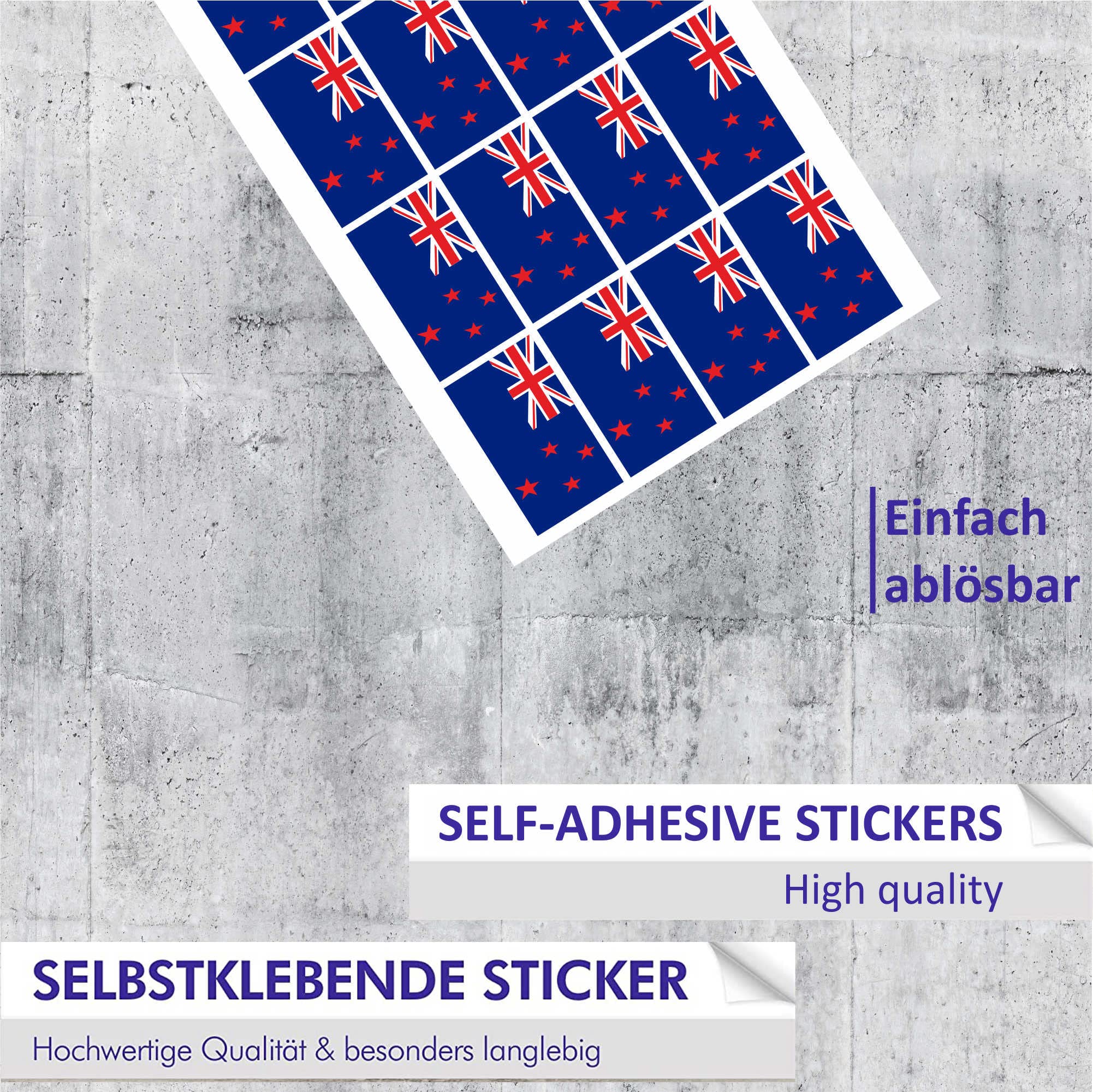 Mini Aufkleber Set – Australien Flagge, 33 X 20 Mm, 12 Stück, Selbstklebend, Für Dekoration & Sammelalben