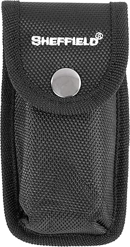 Miniatura 6 de Sheffield 12176 Warren - Herramienta múltiple 10 en 1 con mosquetón  Cuchillo de bolsillo plegable, destornilladores, sierra, cortadores de alambre