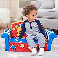 Vista 5 de Muebles Marshmallow Sofá para niños, 2 en 1, de espuma, abatible y cama, Mickey Mouse - Cama desplegable para descansar, sentarse y dormir - Ideal