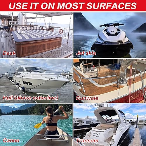 Miniatura 3 de Ankita Marine Fiberglass Repair Kit for Boats - Gel Coat Repair Kit for Boats - Epoxy Filler for Fiberglass Boats Fix Holes, Chips, Deep Cracks,