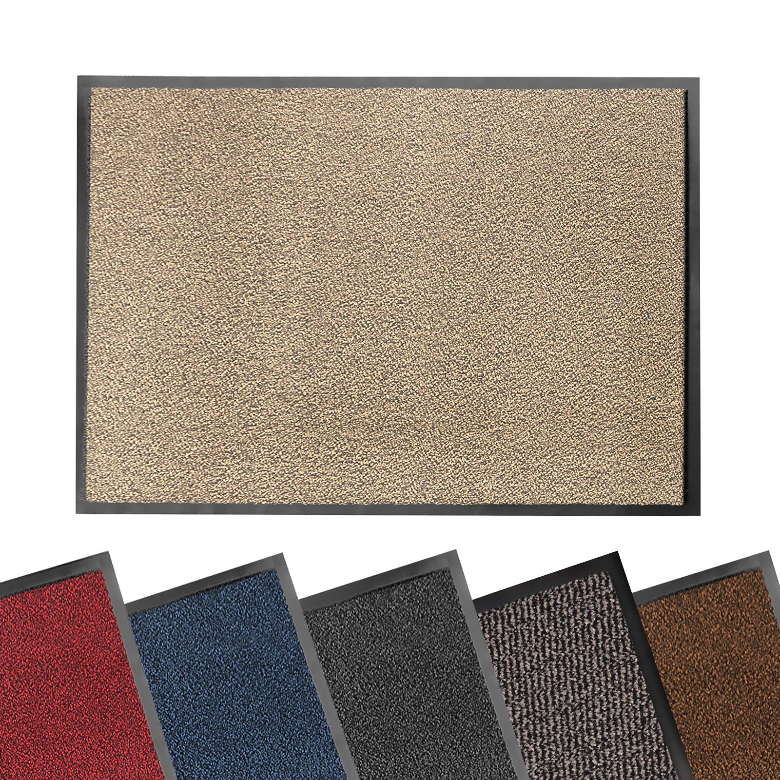 Floordirekt Schmutzfangmatte Sky | Fussmatte in 11 Größen & viele Farben | Türmatte für innen & außen