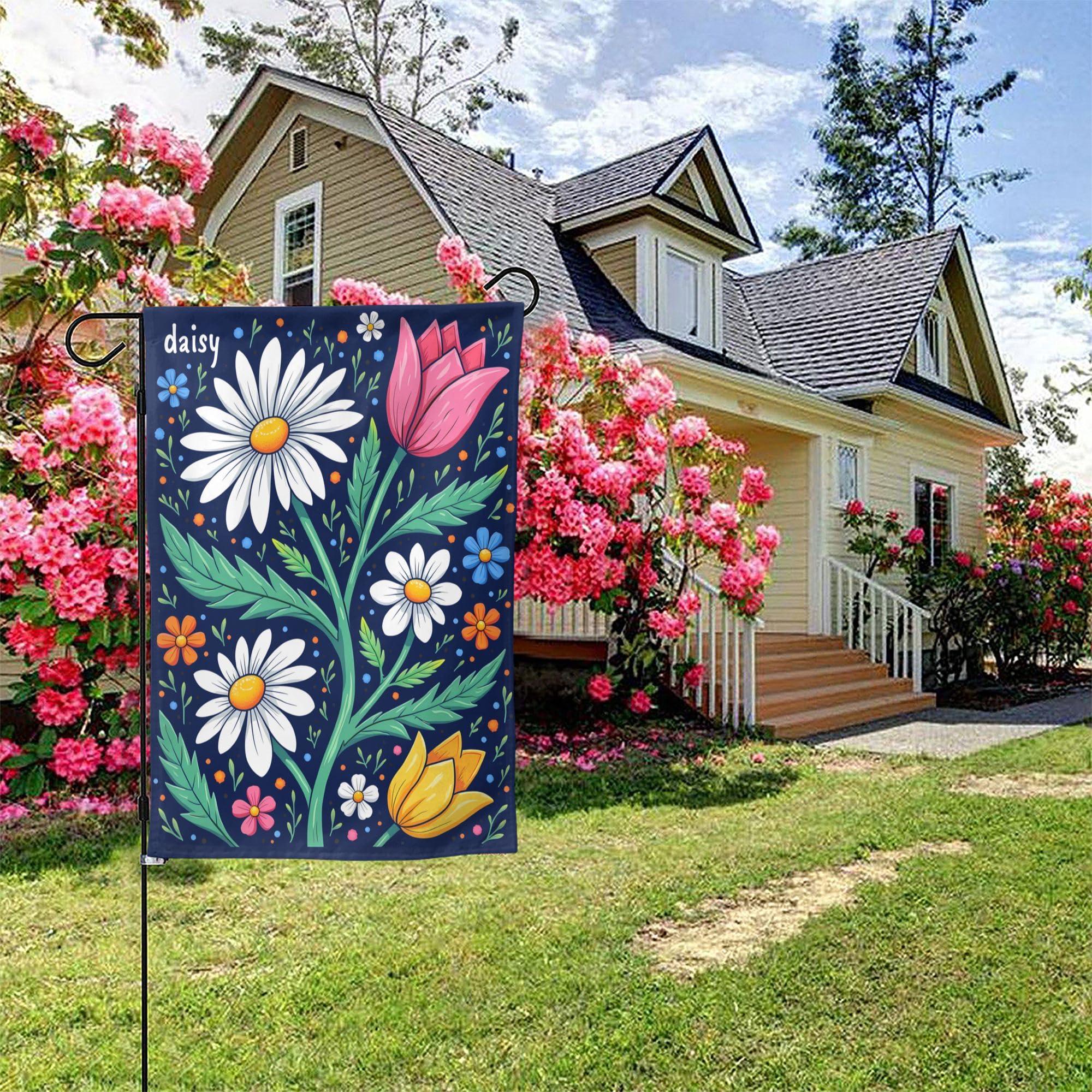 Amazon.com : FDT Floral Foxglove Daisy Tulip Flag 12.5