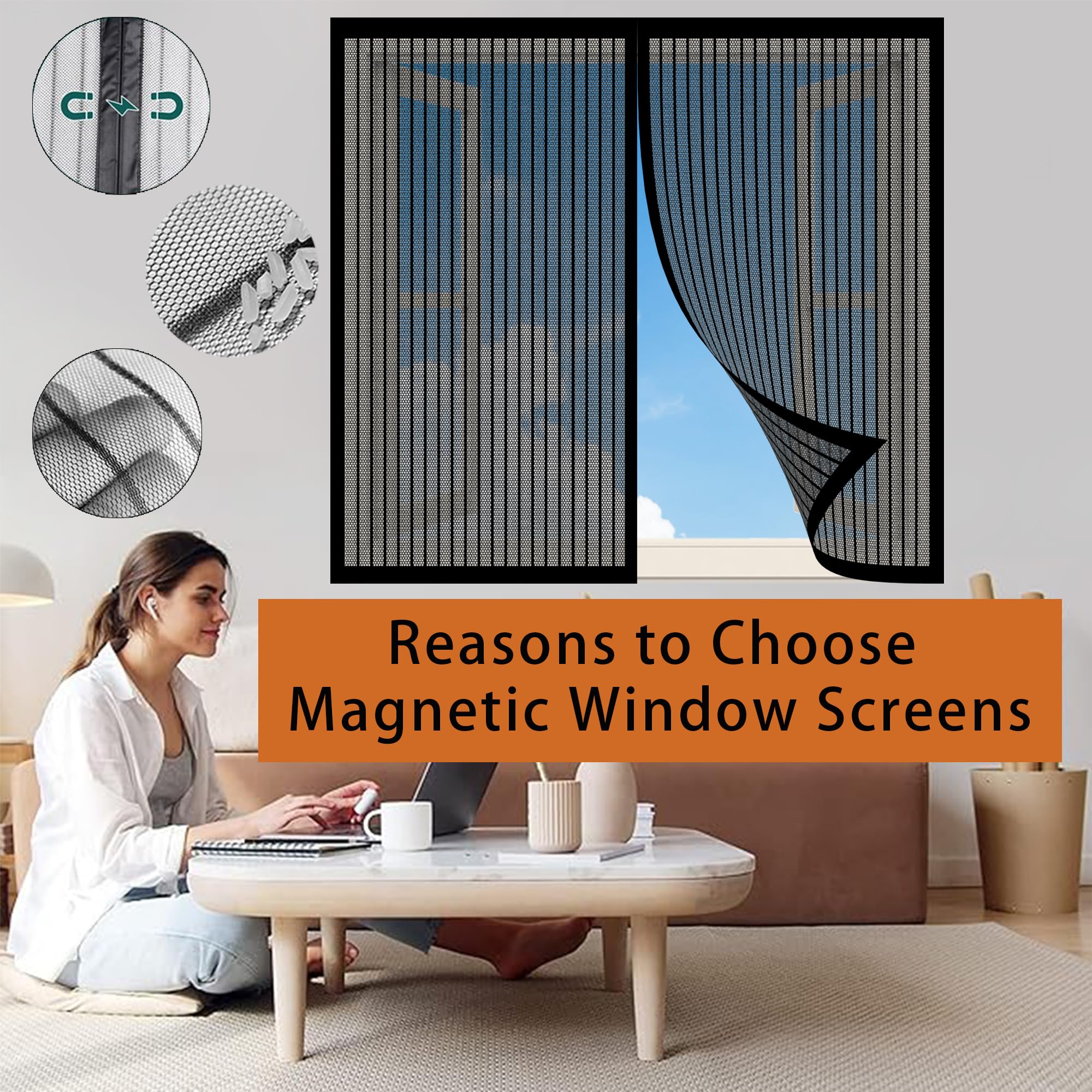 White Window Fly Net Screen Mesh Insect Bug Screen Hook & Loop Tape 150 x 130cm White Window Fly Net Screen Mesh Insect Bug Screen Hook & Loop Tape 150 x 130cm