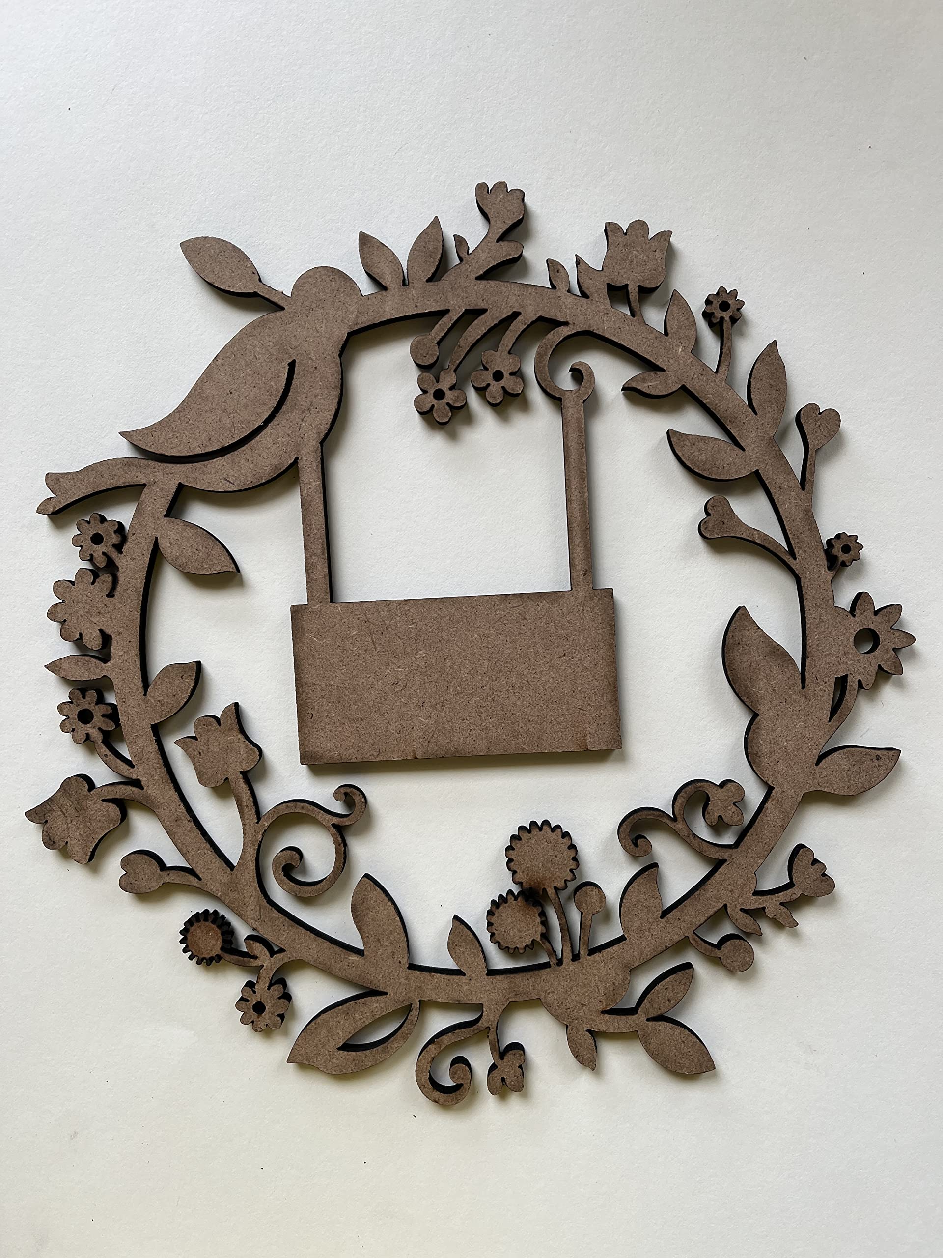 ArtSplash Name plate board / laser cut/fancy design/ 10 inch/DIY
