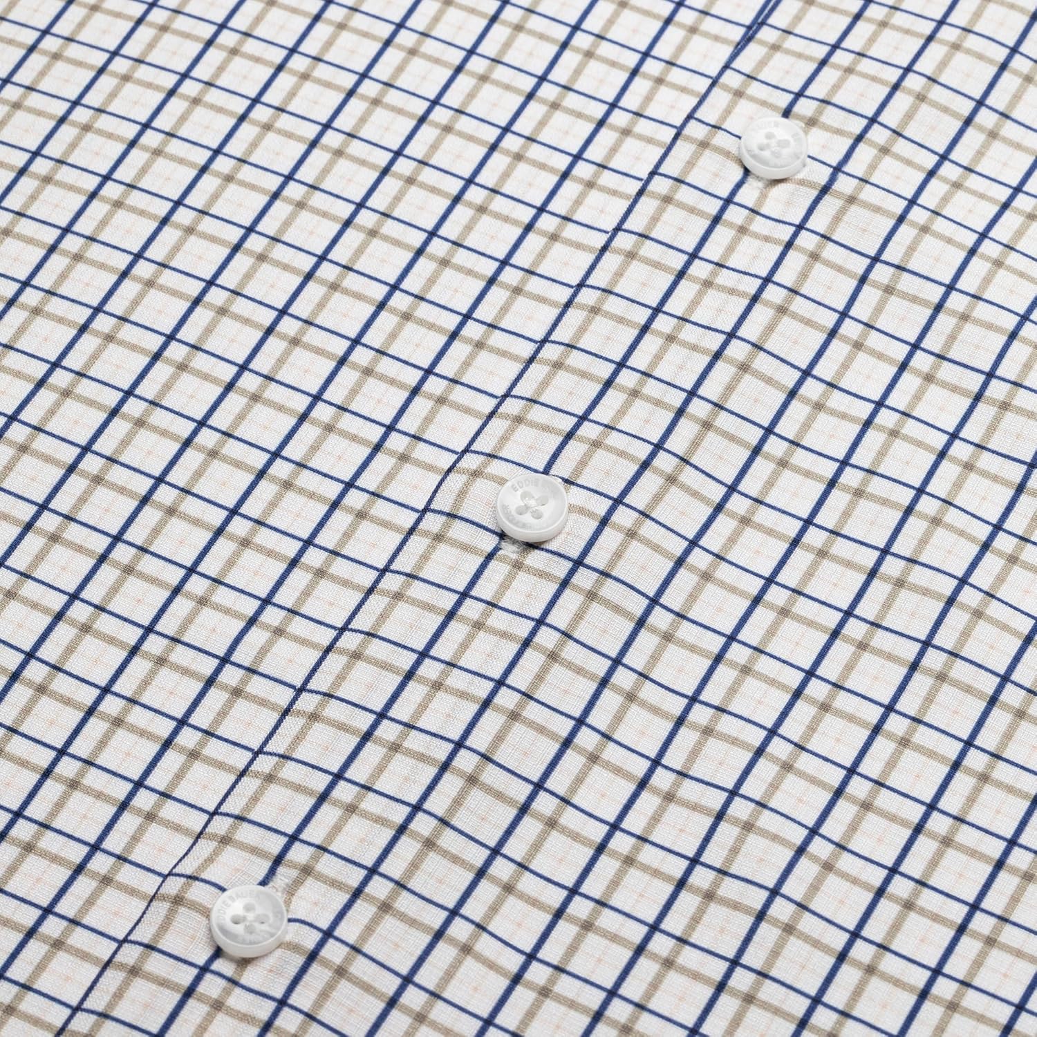 Eddie Bauer Slim Fit Long Sleeve Flax Dress Shirts for Men - Wrinkle Free Long Sleeve Spread Collar Mens Shirt - Image 7