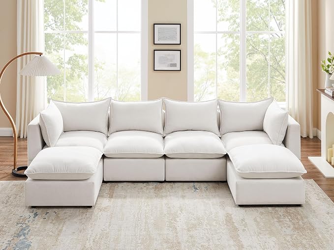 Modular Sectional Sofa, 6 Seater Sectional Sofa Modular Sectional Couch for Living Room