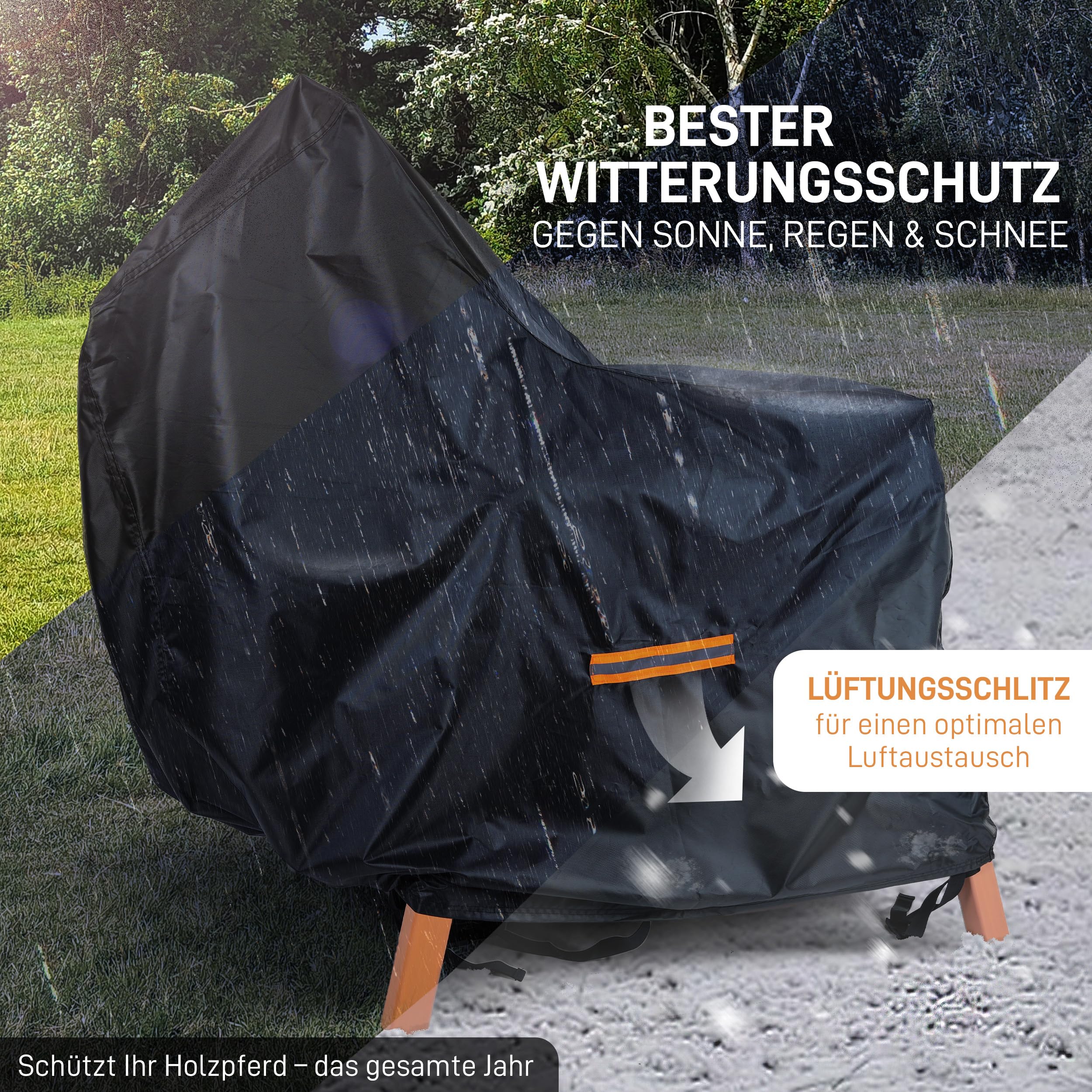 Pink Papaya Abdeckung für Holzpferde, wasserabweisende Schutzhülle für Outdoor Spielpferde, langlebiger Wetterschutz, Abdeckplane für optimalen Schutz