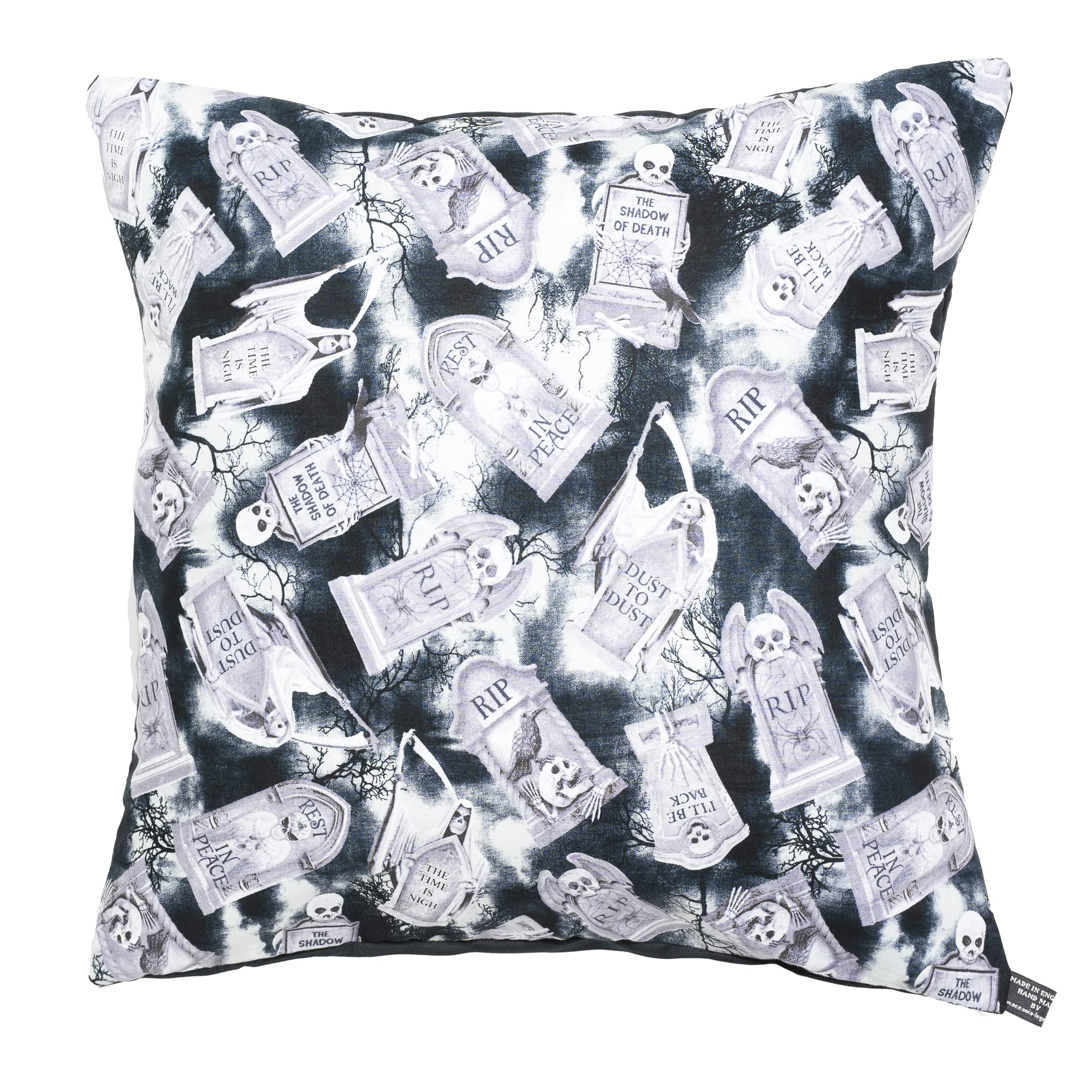 Tombstone RIP Cushion Covers - fits an 18" x 18" cushion pad โ image 1